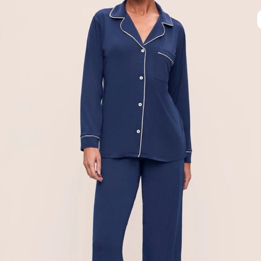 Gisele TENCEL Modal Long PJ Set in Navy Sz M